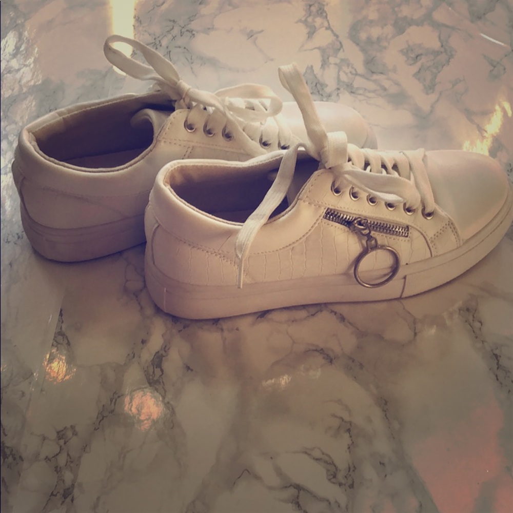 White sneakers